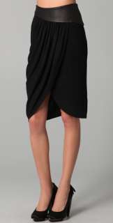 alice + olivia Kimber Asymmetrical Drape Skirt  