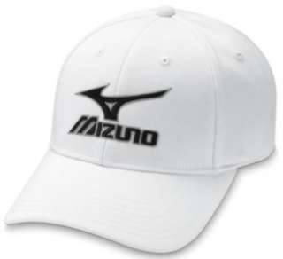   Mizuno A Flex Tour Fitted Golf Hat/Cap WHITE One Size Fits Most OSFM