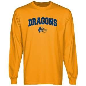   Drexel Dragons Gold Logo Arch Long Sleeve T shirt