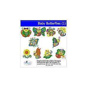  Digitized Embroidery Designs   Baby Butterflies(1): Arts 