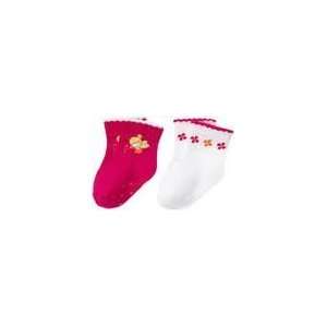    Fairy Floral Sock Two Pack Gymboree White Pink 0 3 Months Baby