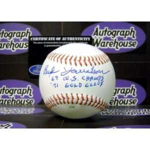Bud Harrelson Autographed/Hand Signed ML Practice Baseball inscribed 
