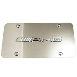  Mercedes Benz AMG Logo Stainless Steel Mirrored Front 