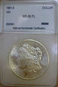 PL 1880 S Morgan Silver Dollar  Gem BU  Proof Like  