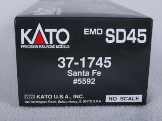 Kato 37 1745 HO EMD SD45 Santa Fe #5592  