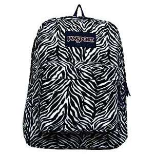    Jansport Superbreak Zebra Backpack   Black Zebra: Everything Else