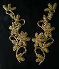 lr108 shiny seed bugle beaded applique gold l r mirror $ 12 50 time 