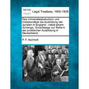   Ausbildung in Deutschland. (German Edition) (9781240021598): P. F