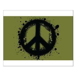  Small Poster Peace Symbol Ink Blot 