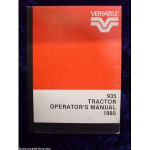   Tractor (1980) OEM OEM Owners Manual: Versatile 935:  Books