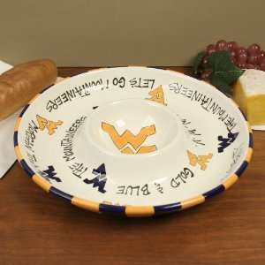   West Virginia Mountaineers 2 In 1 Chips & Dip Bowl: Sports & Outdoors