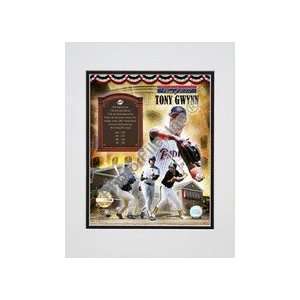Tony Gwynn 2006 Hall of Fame Photo File Gold Composite Double Matted 