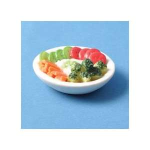  Miniature Vegetable Platter with Dip sold at Miniatures 