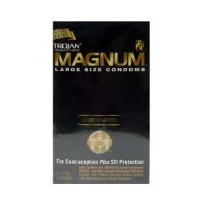   Trojan Magnum Lubricated Condom Qty 36 Condoms: Health & Personal Care