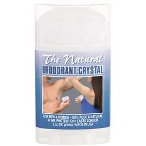  The Natural Crystal Deodorant  Wide Stick, 3 oz. Health 