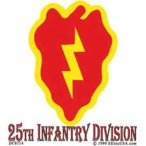  U.S. Army 25th Infantry Division Sticker Automotive