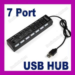 Port USB 2.0 HUB High Speed ON/OFF Switch Laptop PC  
