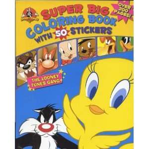  Looney Tunes Super Big Coloring Book W/50 Stickers 