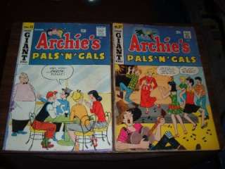 Archies Pals N Gals 15 59    lot of 8 comic books  