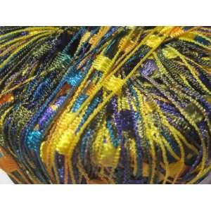  Knitting Fever Dazzle #117 Purple Orange Aqua Arts 