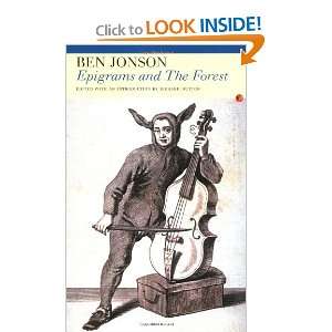  Epigrams and The Forest (9781857547054) Ben Jonson 