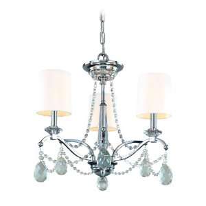    FOUNTAINBLEAU 3LT CHANDELIER POLISH CHROME: Home Improvement