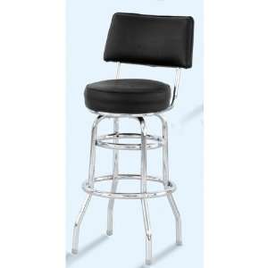  Alston Quality 30 Padded Back Double Ring Metal Bar Stool 