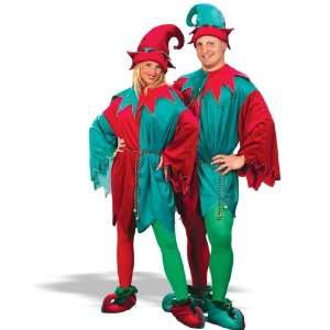   FunWorld Deluxe Elf Adult Costume / Green   One Size 