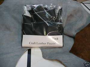 Black Leather Craft Pieces 12 oz Crafters dream B1  