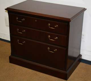   AMERICAN WALNUT 3 drawer lateral storage credenza file cabinet  