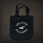 Hollister Womens Bettys Navy blue Classic Beach Book Tote Bag