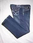 GRACE in LA ♥ Womens Stretch BOOT CUT Blue Jeans Size 3XL 