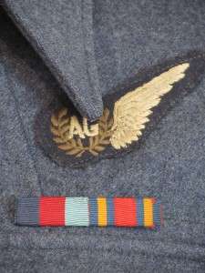 Genuine WW2 RAF Battle Dress Jacket. Dated 1943 &Medals  