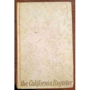  The California Register 1960: Blue Book Register: Books