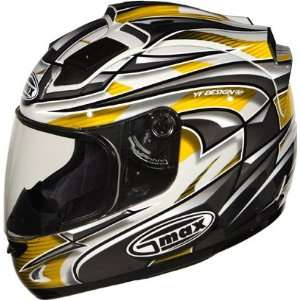  GMAX GM68 Full Face Street Helmet Max White/Yellow/Black 