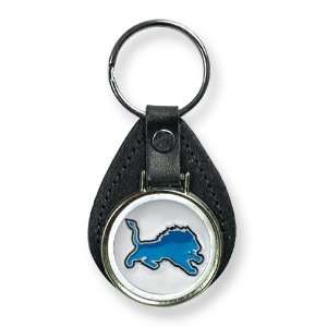  Detroit Lions Leather Key Ring: Jewelry