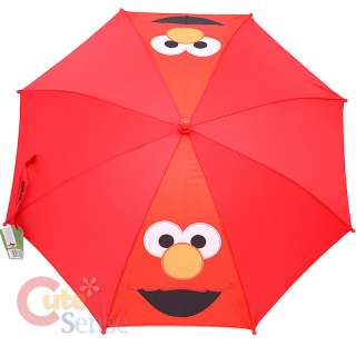 Sesame Street Elmo Kids Umbrella : Big Face w/Figure  