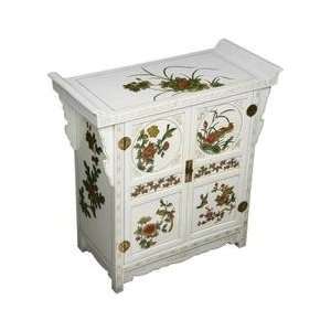  31 Pagoda Style Storage Cabinet with Four Seasons Motif in 