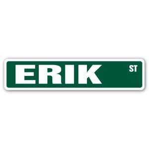 ERIK Street Sign name kids childrens room door bedroom girls boys gift 