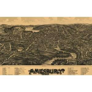    Historic Panoramic Maps of Massachusetts I on CD Movies & TV