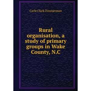   of primary groups in Wake County, N.C Carle Clark Zimmerman Books