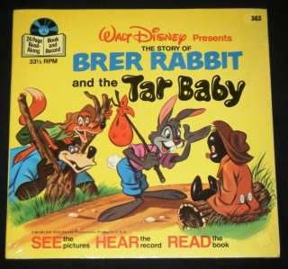 BRER RABBIT AND THE TAR BABY ~ Sealed ~ 33 RPM 7 Record & Illustrated 