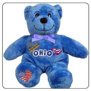  Ohio Symbolz Plush Blue Bear Stuffed Animal: Toys & Games