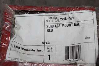 EST GE SECURITY 276B RSB RED SURFACE MOUNT BACK BOX NIB  