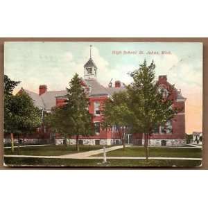   Vintage High School Saint Johns Michigan 1917 