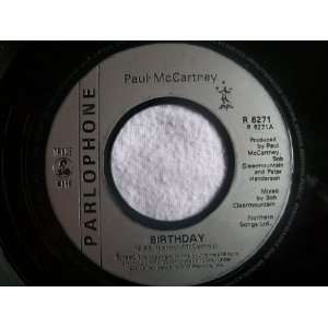  PAUL McCARTNEY Birthday 7 45 Paul McCartney Music