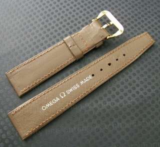 NOS 19mm Genuine Swiss Omega Leather Vintage Watch Band  