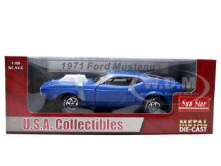   scale diecast car model of 1971 Ford Mustang 427 Pro Stock by Sunstar