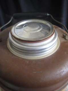 Vintage Metal 1gl Water Cooler Picnic Jug Ceramic Liner  