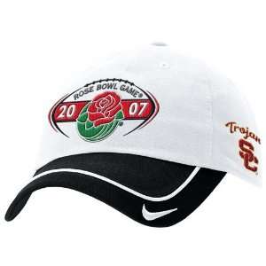 Nike USC Trojans White 2007 Rose Bowl Bound Turnstyle Hat:  
